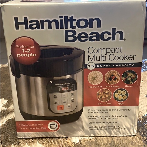 Hamilton Beach Kitchen Hamilton Beach Compact Multi Cooker Poshmark